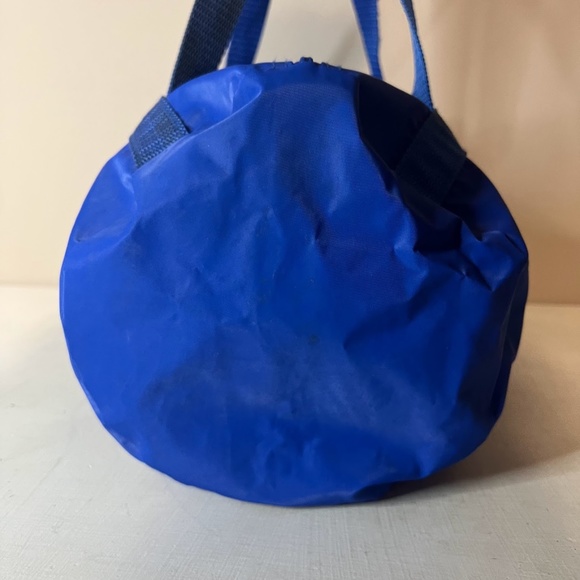 Vintage 90s Duck Tales Scrooge McDuck Disney 90's Small Blue Duffle Travel Bag - Picture 6 of 11